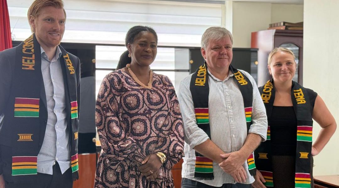DANISH AMBASSADOR PAYS COURTESY CALL ON NEWLY APPOINTED MAYOR OF TEMA.