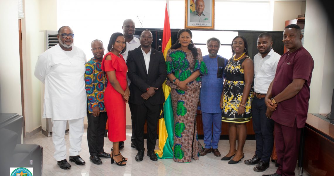 THE GHANA CHAMBER OF COMMERCE PAYS A COURTESY VISIT TO MAYOR EBI BRIGHT.