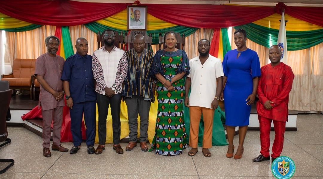 MAYOR EBI BRIGHT HOSTS CORPORATE SOCIAL RESPONSIBILITY OFFICERS FROM GNPC.