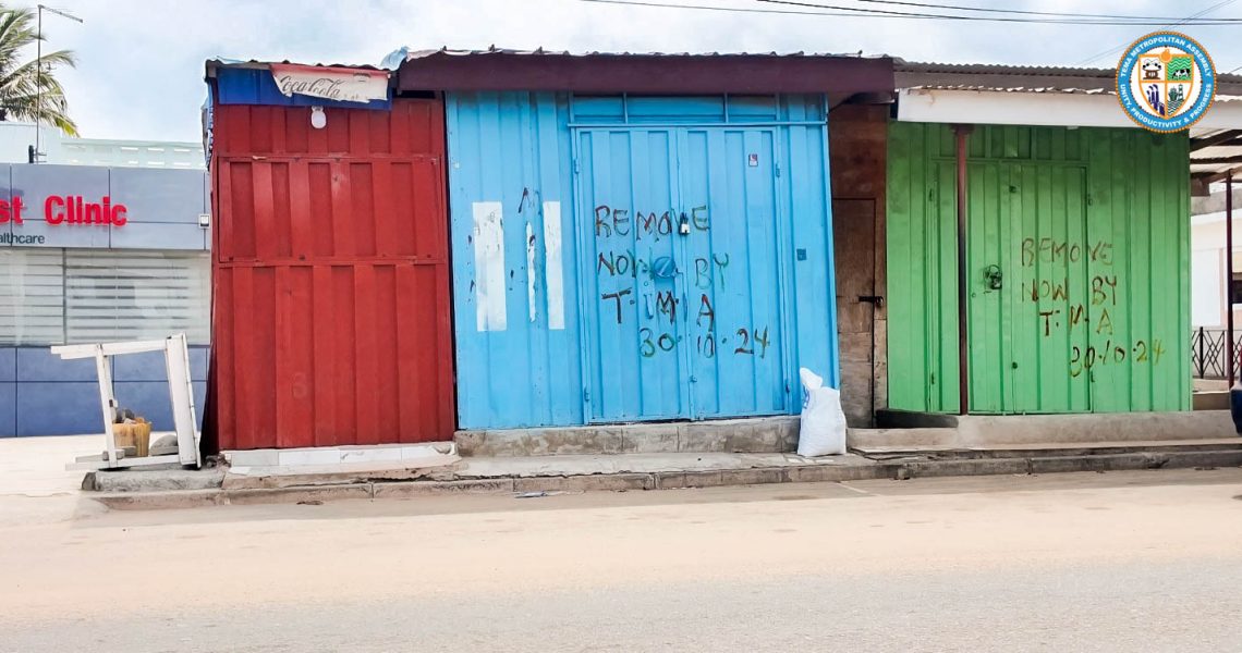 MAYOR EBI BRIGHT SUSPENDS NEW TEMPORARY STRUCTURE PERMITS IN TEMA.