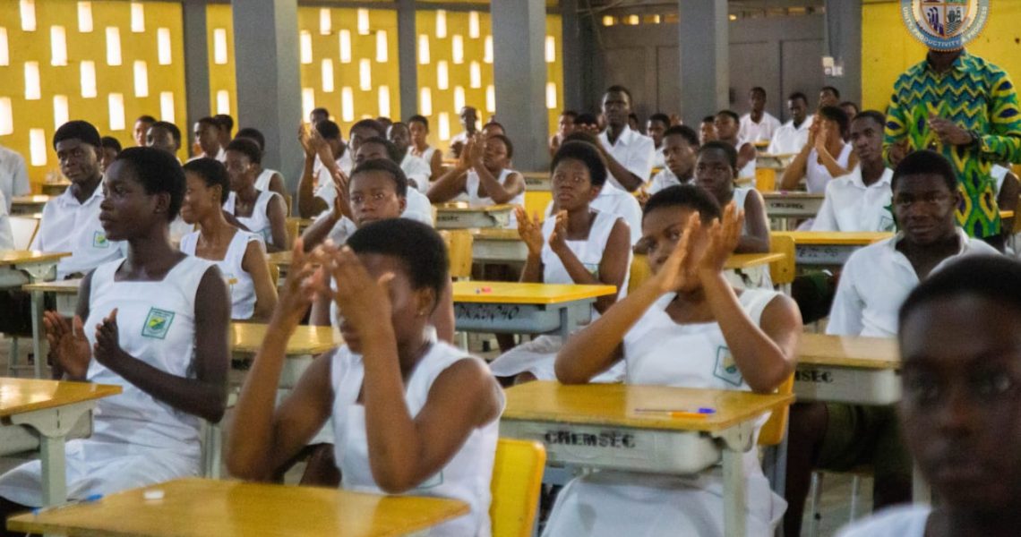 MAYOR OF TEMA MOTIVATES STUDENTS AS WASSCE BEGINS.