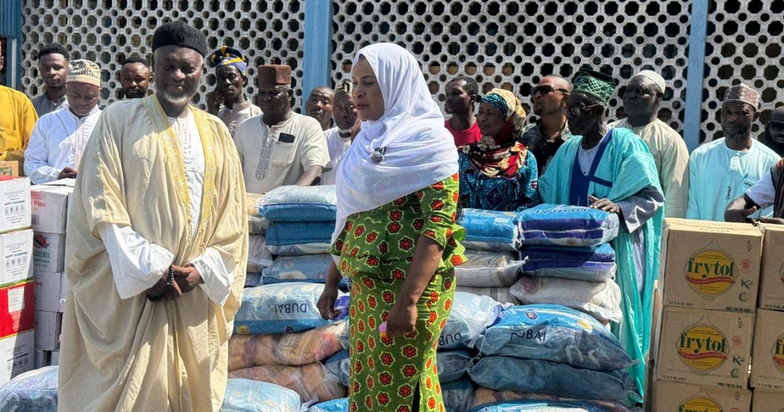 HON. EBI BRIGHT LEADS EID DONATION TO MUSLIMS IN TEMA.