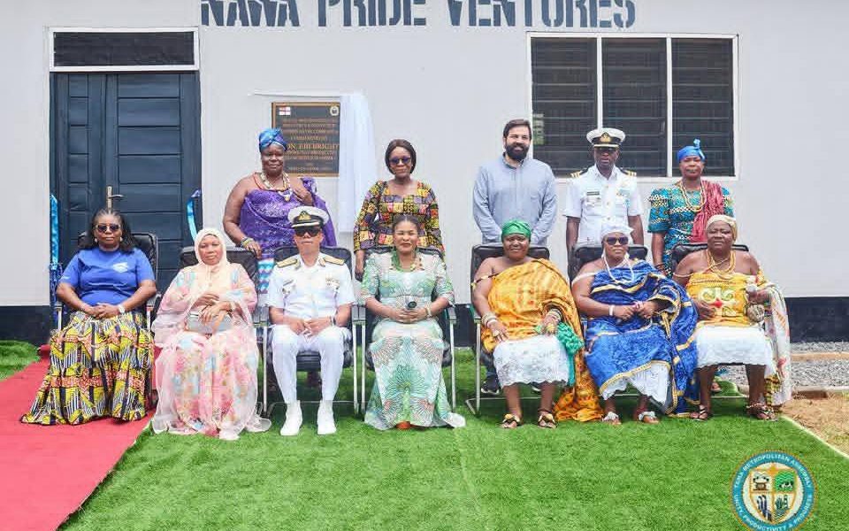 MAYOR EBI BRIGHT COMMISSIONS NAWA SOAP FACTORY IN TEMA.