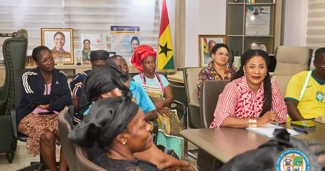 TEMA MAYOR ENGAGES WITH AFFECTED TRADERS AHEAD OF RECONSTRUCTION OF MARKET DRAINS.
